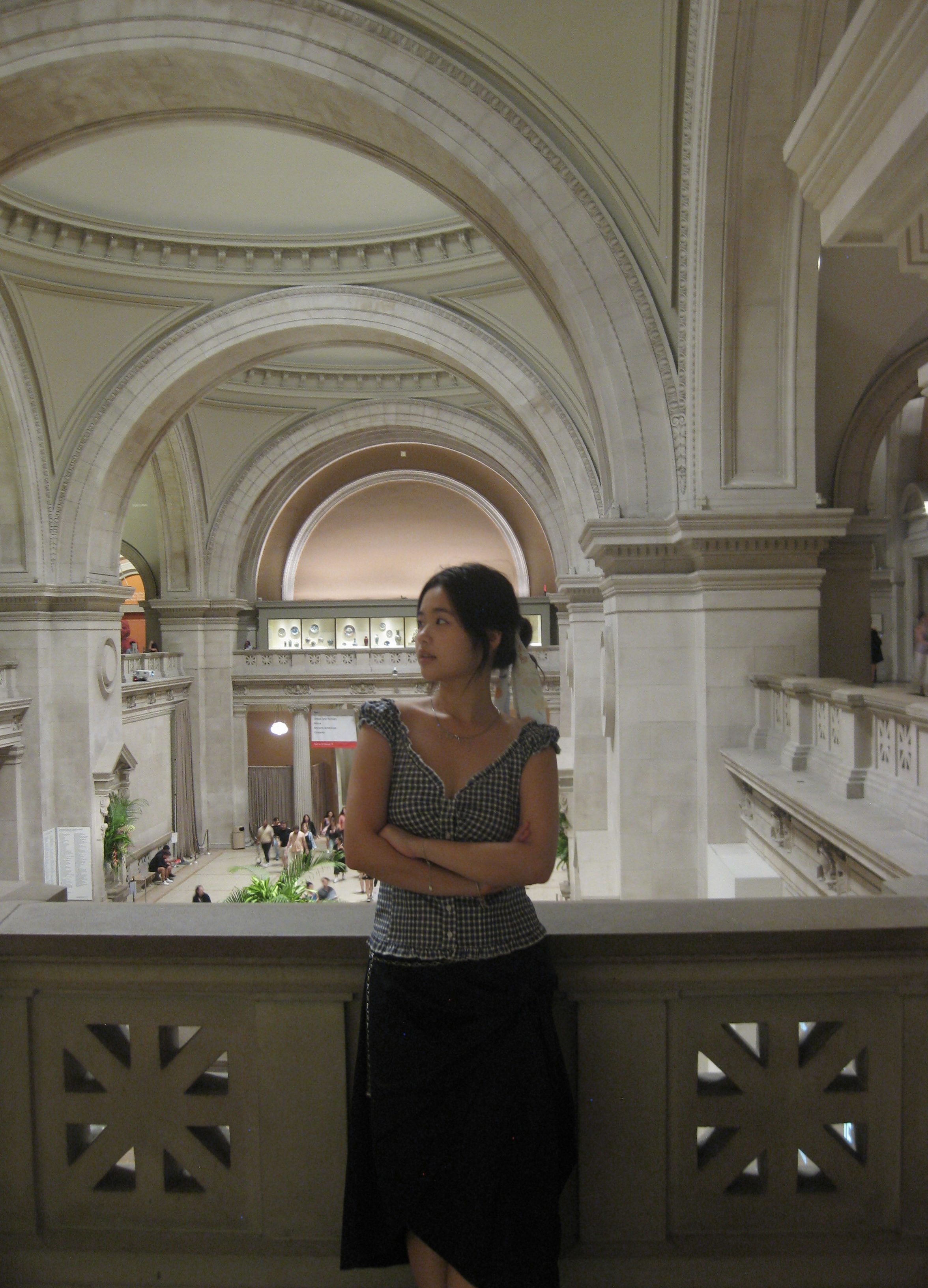 Yuki at a museum